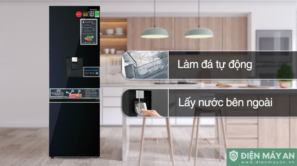 Tủ lạnh Panasonic Inverter 325 lít NR-BV361WGKV